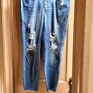 NWT Judy Blue 18W Distressed Skinny Jeans